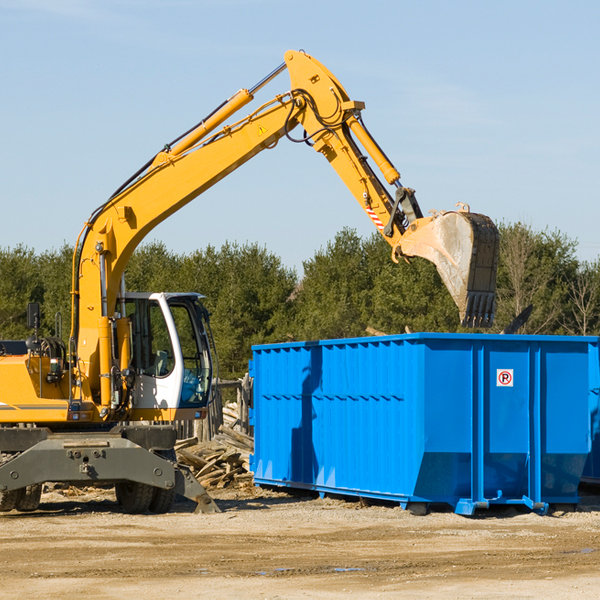 what are the rental fees for a residential dumpster in New Lisbon